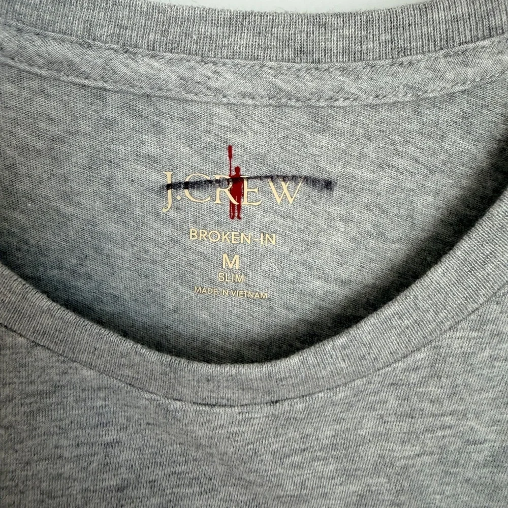 J. Crew Men's Slim Heather Gray T-Shirt Size Medium